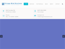 Tablet Screenshot of chicagomindsolutions.com